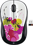 Logitech M325 Kabellose Maus, 2,4 GHz mit USB-Empfänger für PC, Mac. White Ink