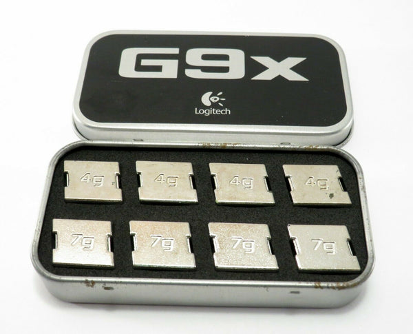 8x Logitech G9 & G9x original Ersatz Tuning-Gewichte mit Etui