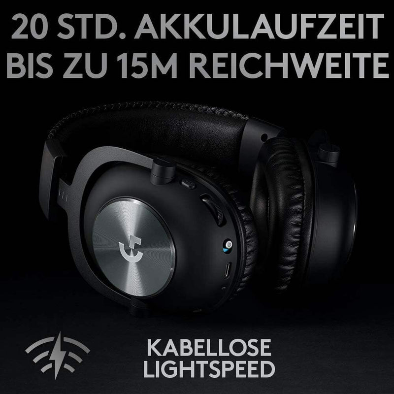 Logitech G PRO X kabelloses LIGHTSPEED Gaming-Headset 50 mm PRO-G Lautsprecher