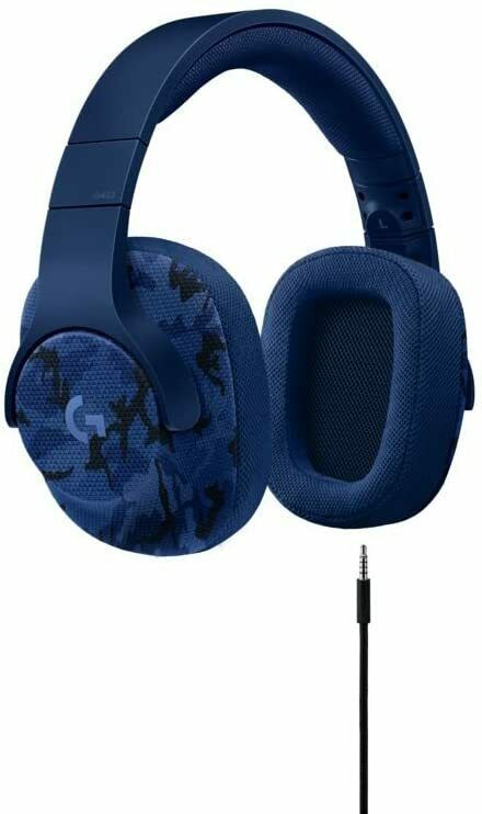 Logitech G433 Gaming-Headset, 7.1 Surround Sound, OHNE ZUBEHÖR! blau/schwarz 1-0
