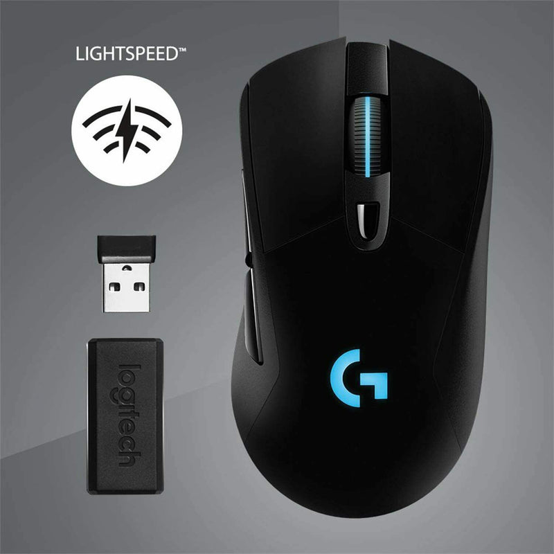 Logitech G703 LIGHTSPEED kabellose Gaming-Maus mit HERO 12000 DPI RGB