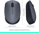 Logitech M170 Kabellose Maus – 2,4 GHz – USB-Empfänger – Grau