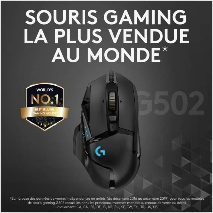 Logitech G502 HERO Gaming Maus 25K DPI, RGB, USB, 150 Mio-Klick Switches neu,