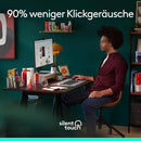 Logitech Signature M650 L Kabellose Maus - für große Hände, Leise Klicks - Grau