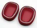 Ohrpolster ROT, Stoff, L & R, für Logitech Gaming Headset G433 und Logitech G533