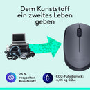 Logitech M170 Kabellose Maus – 2,4 GHz – USB-Empfänger – Grau