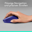 Logitech M330 SILENT PLUS Kabellose Maus, 2,4 GHz, 1000 DPI, Leise Klicks - Blau