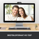Logitech C310 Webcam, HD 720p, 60° Sichtfeld, USB, Rauschunterdrückung, Schwarz