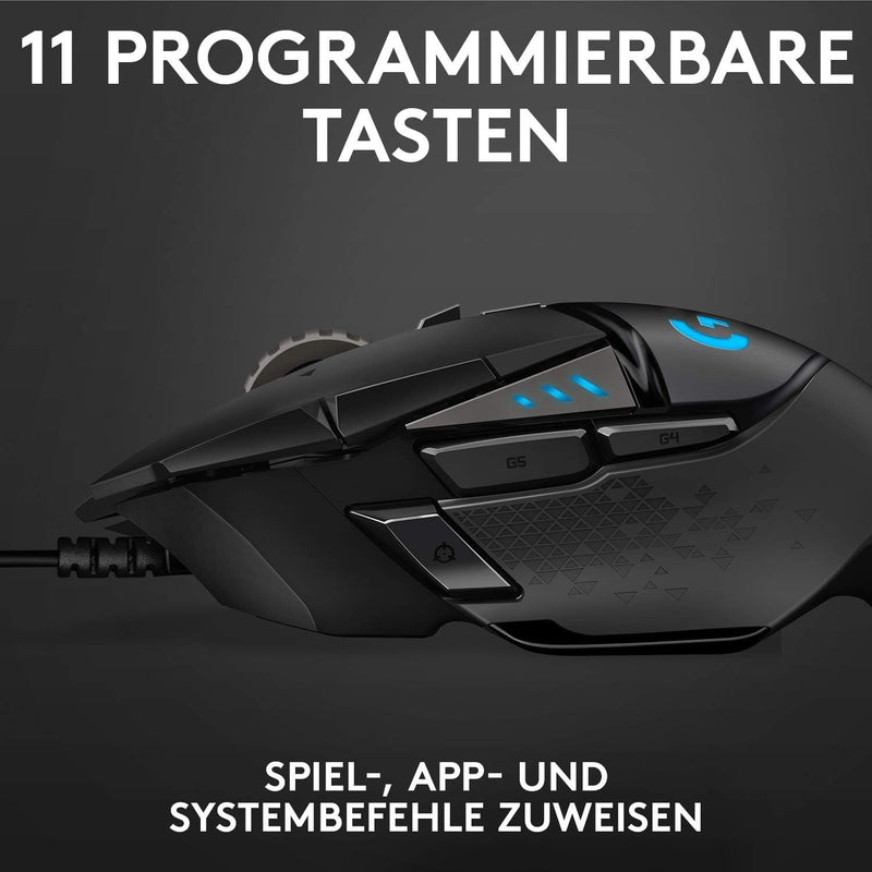 Logitech G502 HERO Gaming Maus 25K DPI, RGB, USB, 150 Mio-Klick Switches neu,
