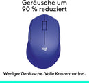Logitech M330 SILENT PLUS Kabellose Maus, 2,4 GHz, 1000 DPI, Leise Klicks - Blau