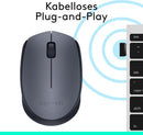 Logitech M170 Kabellose Maus – 2,4 GHz – USB-Empfänger – Grau