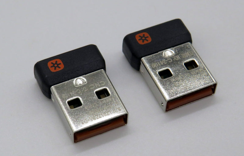 2x Logi Unifying Empfänger, Stick Dongle für Logitech Mäuse und Tastaturen