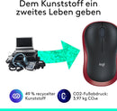Logitech M185 Wireless Maus 1000 DPI 2,4GHz USB Nano Rot