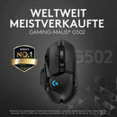 Logitech G502 HERO High-Performance Gaming Maus 16000 DPI, 11 progr. Tasten. NV2