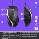 Logitech M500s Kabelgebundene Maus, USB-Plug&Play - Grau