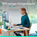 Logitech Signature M650 L Kabellose Maus - für große Hände, Leise Klicks - Weiß
