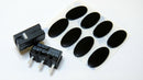 2x Schalter L & R + 2 Set Gleitpad, Ersatz-Füße für Logitech M215, M310, M325