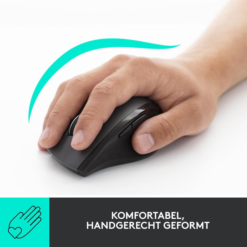 Logitech M705 Kabellose Maus,  USB-Unifying Empfänger, 1000 DPI.