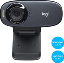 Logitech C310 Webcam, HD 720p, 60° Sichtfeld, USB, Rauschunterdrückung, Schwarz