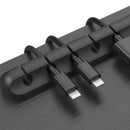 3 x Kabelhalter 3, 5 und 7 Slot Kabel Manager Halter Kabel Organizer Halterung