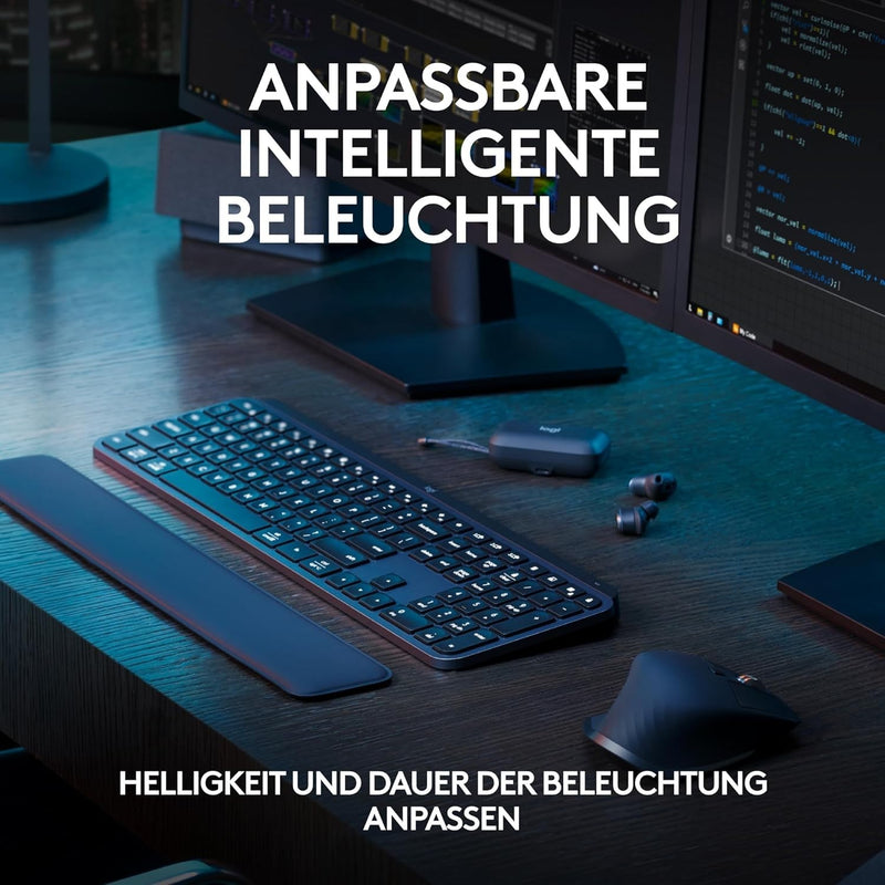 Logitech MX Keys S Keyboard RF Wireless + Bluetooth QWERTZ (DE-Layout)