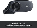 Logitech C310 Webcam, HD 720p, 60° Sichtfeld, USB, Rauschunterdrückung, Schwarz