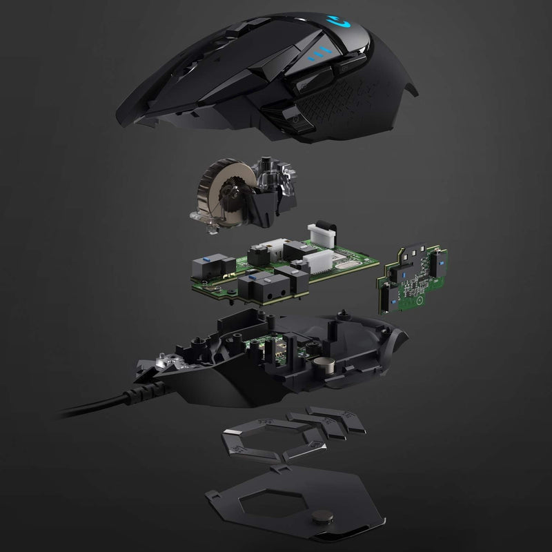 Logitech G502 HERO Gaming Maus 25K DPI, RGB, USB, 150 Mio-Klick Switches neu,