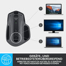 Logitech MX Master 2S, Kabellose Maus, Bluetooth, 4000 DPI Graphit/Schwarz