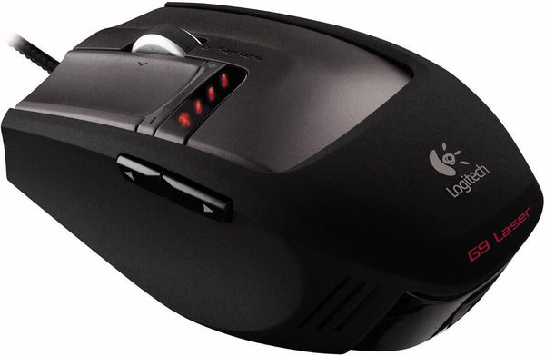 Logitech G9 Laser Gaming Maus schnurgebunden schwarz, 3.200 dpi Laser