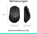 Logitech M330 SILENT PLUS Kabellose Maus, 2,4 GHz, 1000 DPI, Leise Klicks, Black