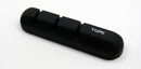 Kabelhalter 3 Slot Kabel Manager Halter USB-Kabel Organizer Halterung schwarz