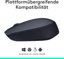 Logitech M170 Kabellose Maus – 2,4 GHz – USB-Empfänger – Grau