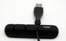 Kabelhalter 3 Slot Kabel Manager Halter USB-Kabel Organizer Halterung schwarz