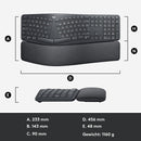 Logitech K860 Ergonomische Kabellose Tastatur QWERTZ (DE-Layout) NV1