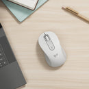 Logitech Signature M650 L Kabellose Maus - für große Hände, Leise Klicks - Weiß