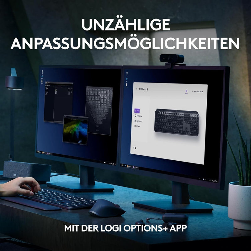 Logitech MX Keys S Keyboard RF Wireless + Bluetooth QWERTZ (DE-Layout)