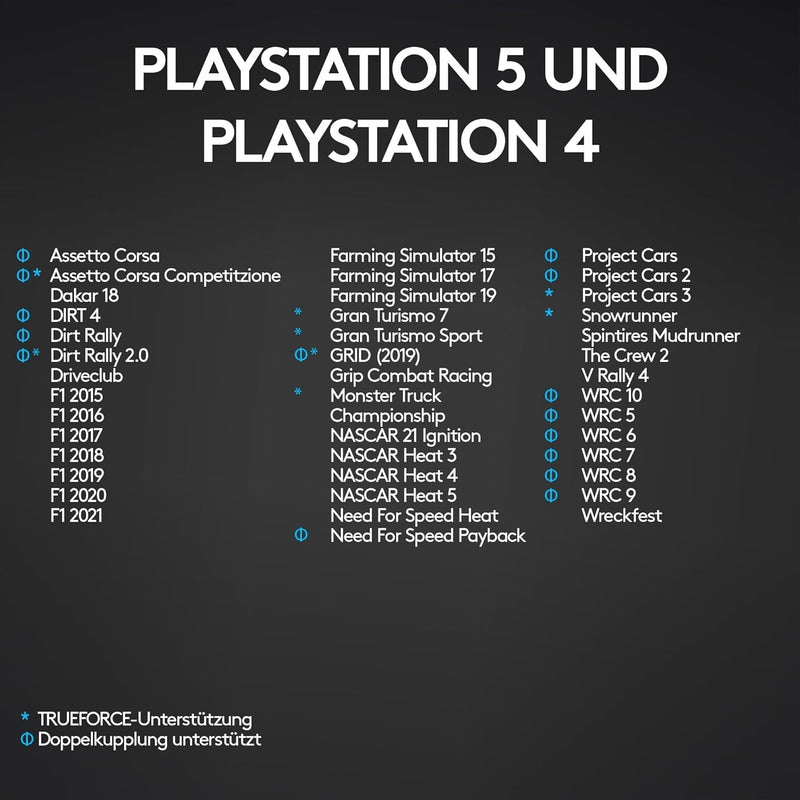 Logitech G29 Driving Force Gaming Rennlenkrad für PS4/PS3/PC/Mac