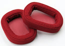Ohrpolster ROT, Stoff, L & R, für Logitech Gaming Headset G433 und Logitech G533