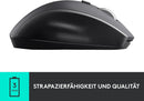 Logitech M705 Marathon Kabellose Maus, Unifying , 7 Tasten, 1000 DPI, schwarz