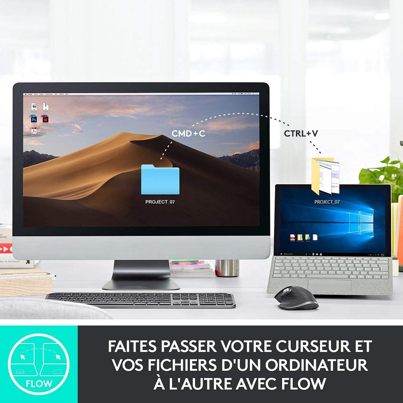 Logitech MX Master 3, Kabellose Maus, Bluetooth, 4000 DPI Graphit/Schwarz