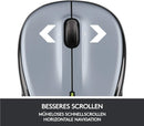 Logitech M325 Kabellose Maus, 2,4 GHz mit USB-Empfänger für PC, Mac. White Ink
