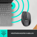 Logitech M705 Marathon Kabellose Maus, Unifying , 7 Tasten, 1000 DPI, schwarz