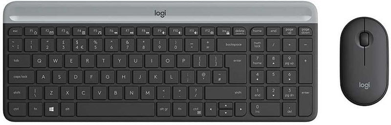Logitech MK470 Slim Combo Kabelloses Tastatur-Maus-Set DE-QWERTZ-Layout
