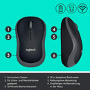 Logitech MK270 Wireless Tastatur-Maus-Set QWERTZ (DE-Layout) Kabellos