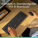Logitech MK295 kabelloses Tastatur-Maus-Set mit SilentTouch, QWERTZ layout (DE)