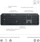 Logitech MX Keys S Keyboard RF Wireless + Bluetooth QWERTZ (DE-Layout)