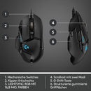 Logitech G502 HERO Gaming Maus 25K DPI, RGB, USB, 150 Mio-Klick Switches neu,