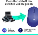 Logitech M330 SILENT PLUS Kabellose Maus, 2,4 GHz, 1000 DPI, Leise Klicks - Blau