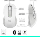 Logitech Signature M650 L Kabellose Maus - für große Hände, Leise Klicks - Weiß