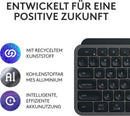 Logitech MX Keys  Keyboard  Wireless + Bluetooth QWERTZ (DE-Layout)